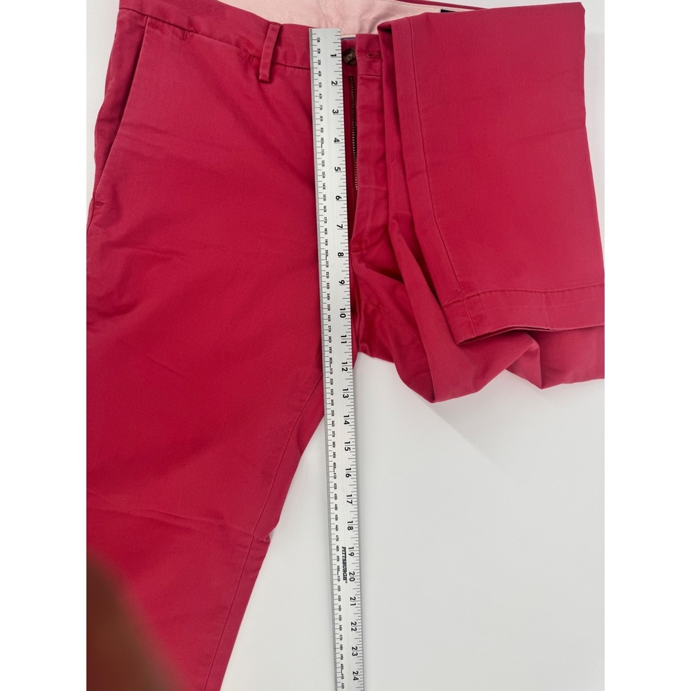 Polo Ralph Lauren Mens Stretch Slim Fit Chino Pants Pink 30/32 Cotton Twill - Picture 9 of 13